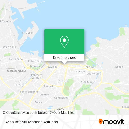 Ropa Infantil Madgar map