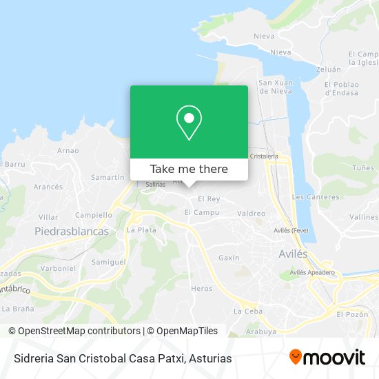 Sidreria San Cristobal Casa Patxi map