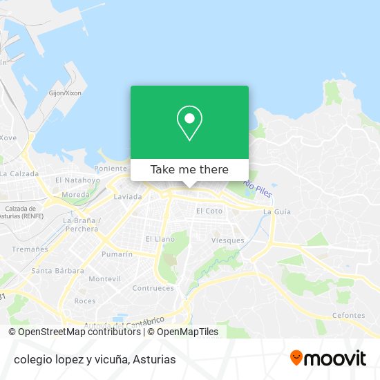 colegio lopez y vicuña map