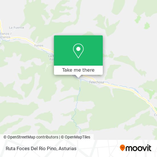 Ruta Foces Del Rio Pino map