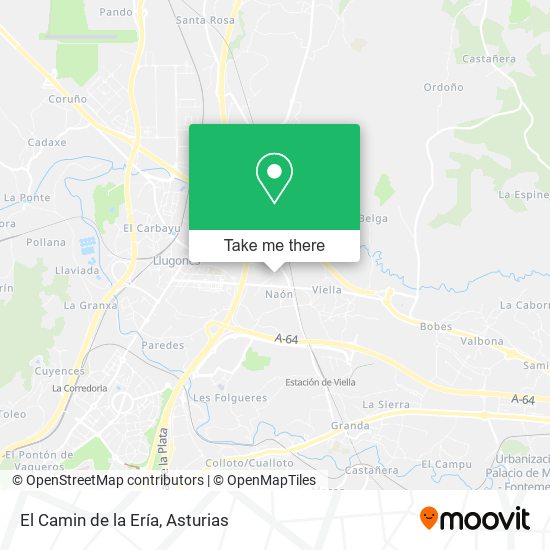 El Camin de la Ería map