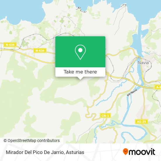 Mirador Del Pico De Jarrio map