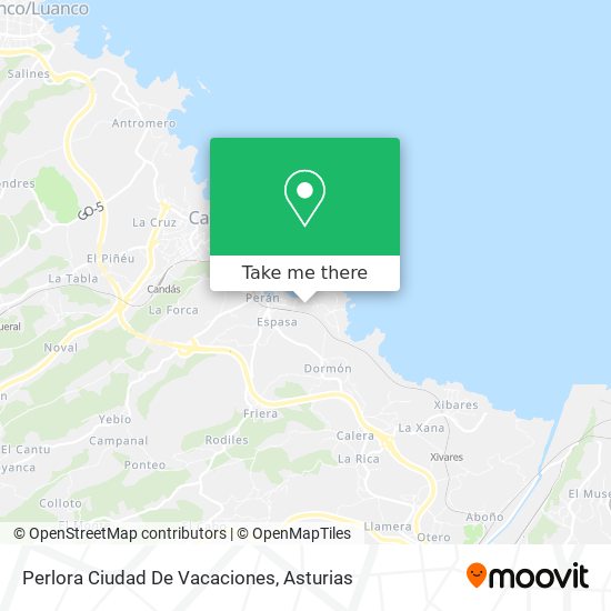 Perlora Ciudad De Vacaciones map