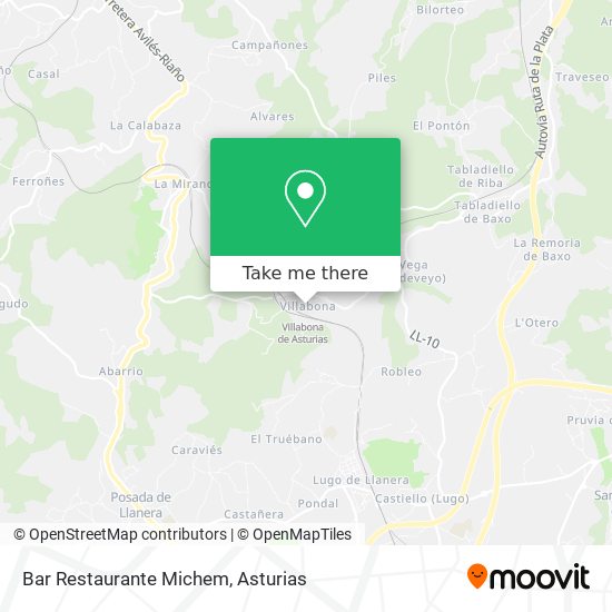 mapa Bar Restaurante Michem