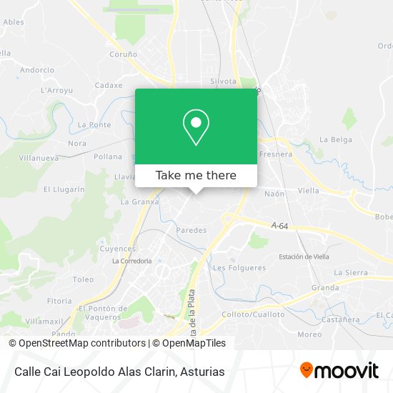 Calle Cai Leopoldo Alas Clarin map