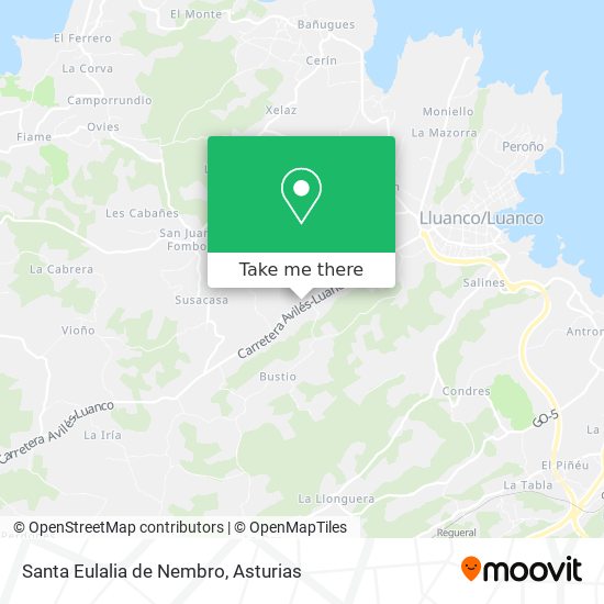 Santa Eulalia de Nembro map