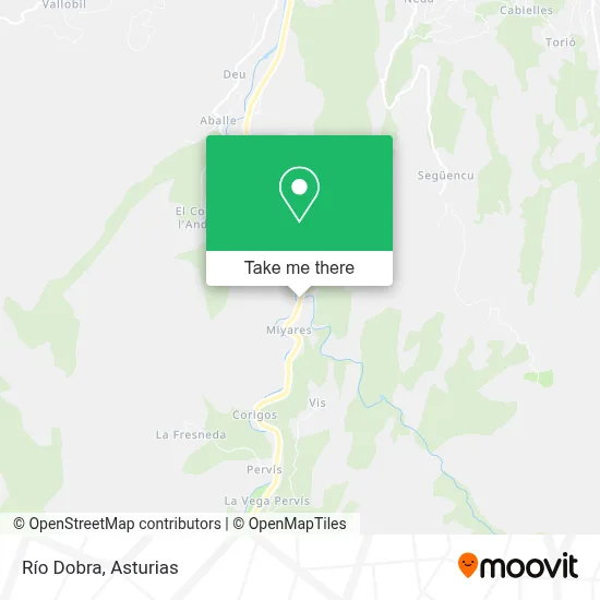Río Dobra map