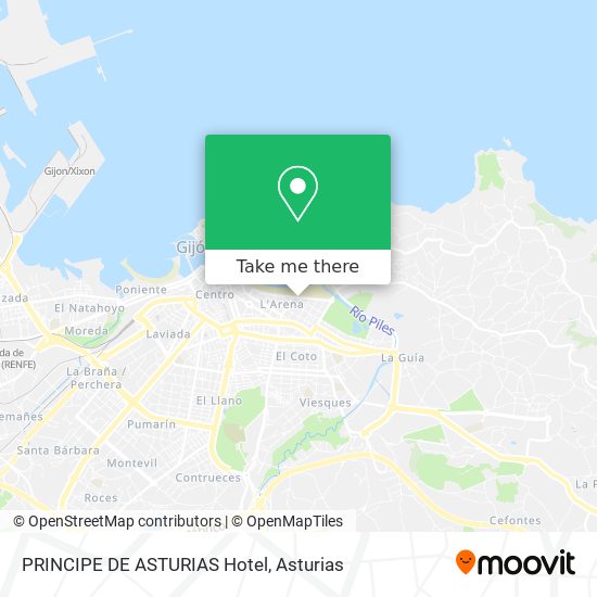 PRINCIPE DE ASTURIAS Hotel map