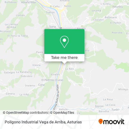 Polígono Industrial Vega de Arriba map