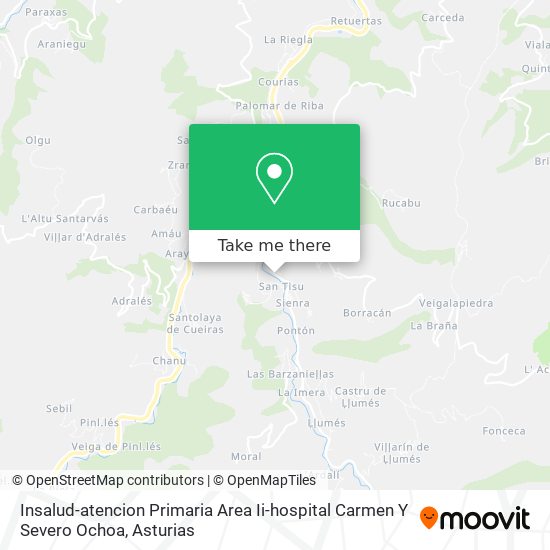 Insalud-atencion Primaria Area Ii-hospital Carmen Y Severo Ochoa map