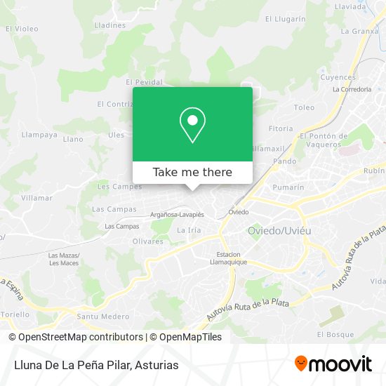 Lluna De La Peña Pilar map