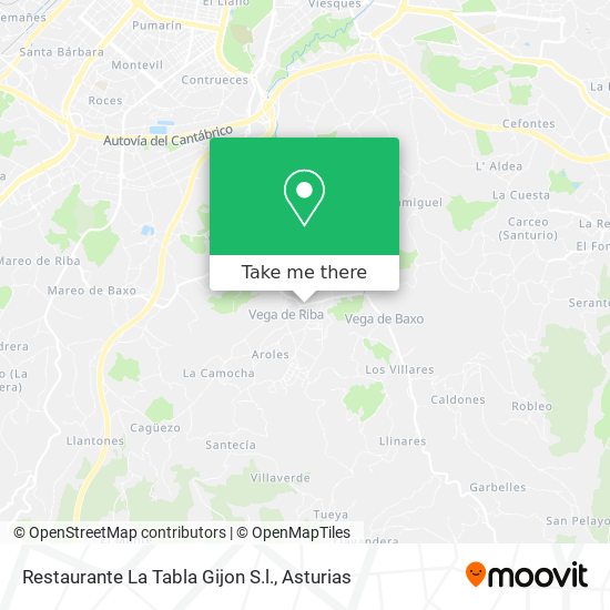 Restaurante La Tabla Gijon S.l. map