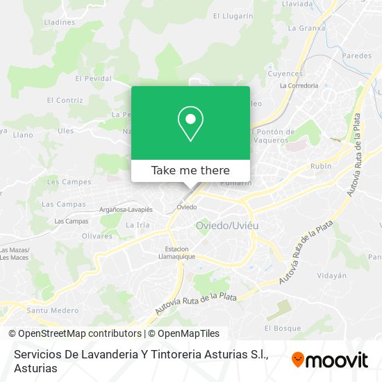 Servicios De Lavanderia Y Tintoreria Asturias S.l. map