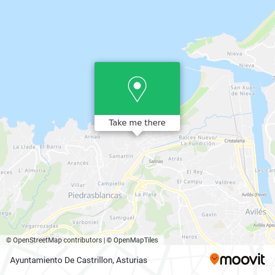 Ayuntamiento De Castrillon map