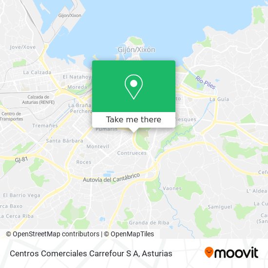 Centros Comerciales Carrefour S A map