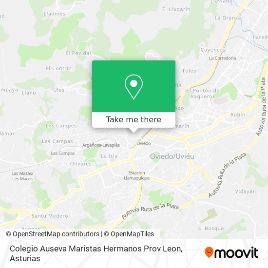 Colegio Auseva Maristas Hermanos Prov Leon map