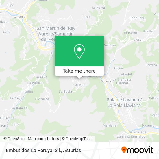 Embutidos La Peruyal S.l. map