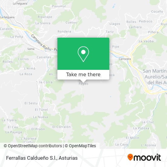 Ferrallas Caldueño S.l. map
