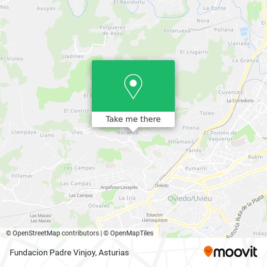 Fundacion Padre Vinjoy map