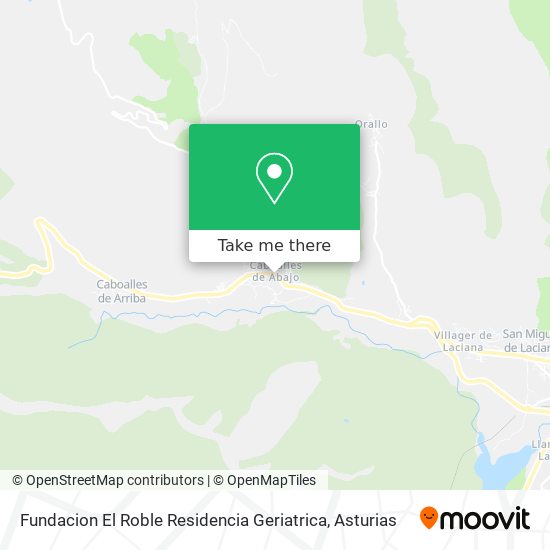 Fundacion El Roble Residencia Geriatrica map