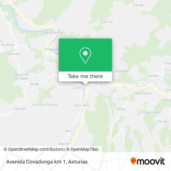 Avenida Covadonga km 1 map