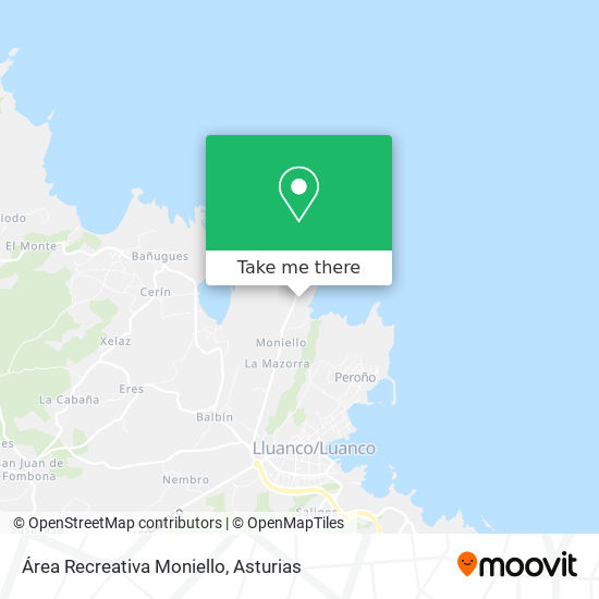 Área Recreativa Moniello map