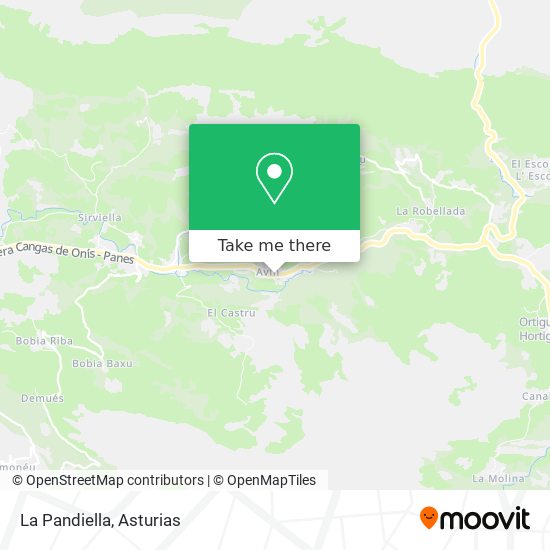 mapa La Pandiella