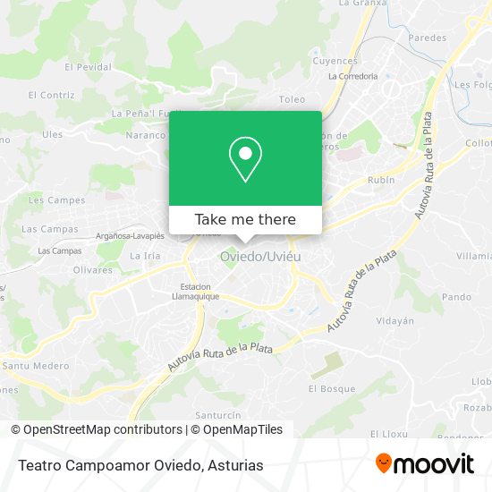 Teatro Campoamor Oviedo map