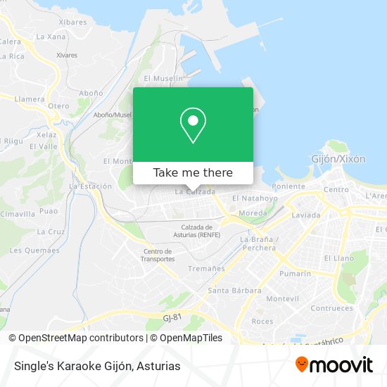 Single's Karaoke Gijón map