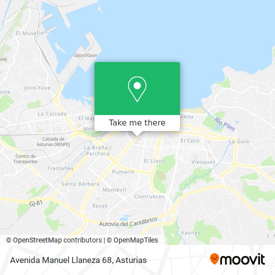 Avenida Manuel Llaneza 68 map