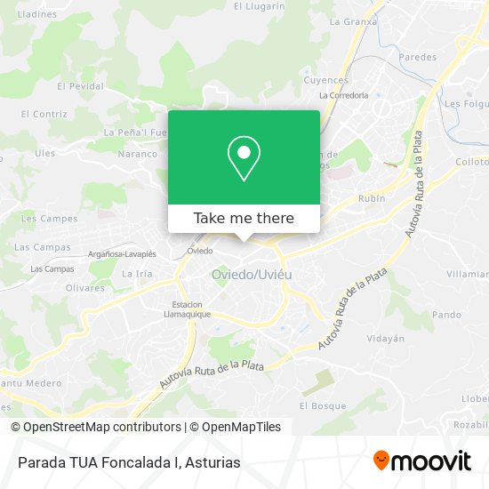 Parada TUA Foncalada I map