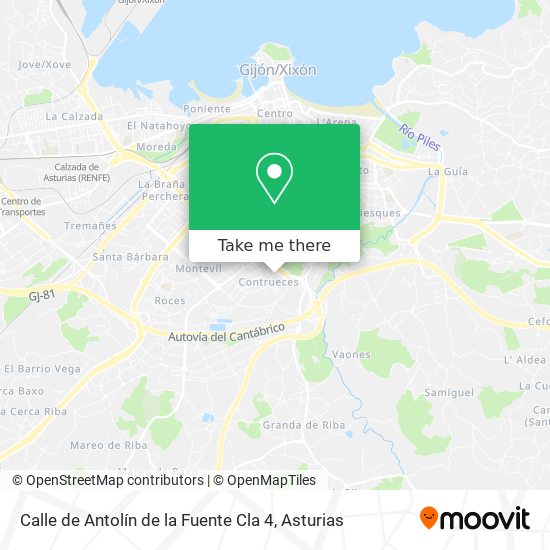 Calle de Antolín de la Fuente Cla 4 map