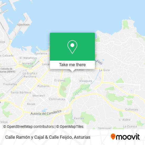 Calle Ramón y Cajal & Calle Feijóo map