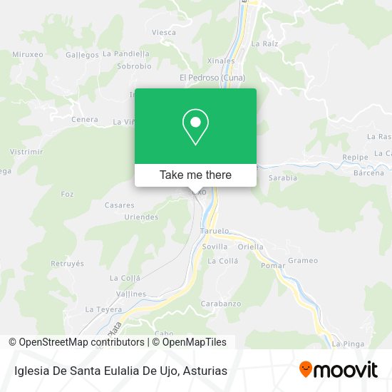 Iglesia De Santa Eulalia De Ujo‎ map