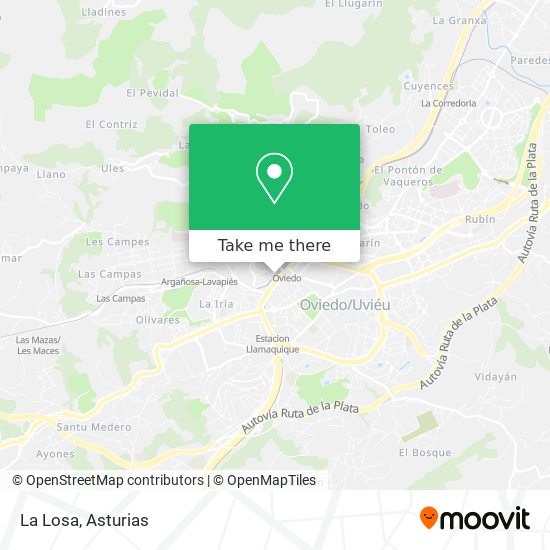 La Losa map