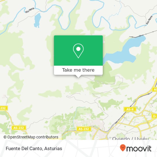 Fuente Del Canto map