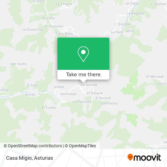 Casa Migio map