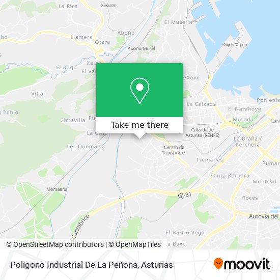 mapa Polígono Industrial De La Peñona