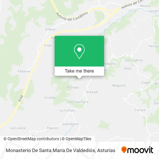 Monasterio De Santa María De Valdediós map