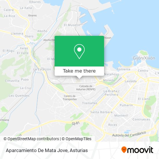 Aparcamiento De Mata Jove map