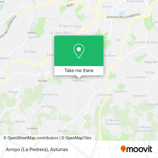 mapa Arroyo (La Pedrera)