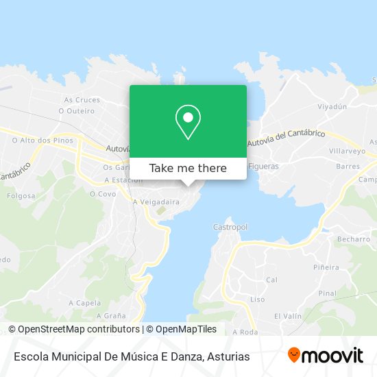 mapa Escola Municipal De Música E Danza