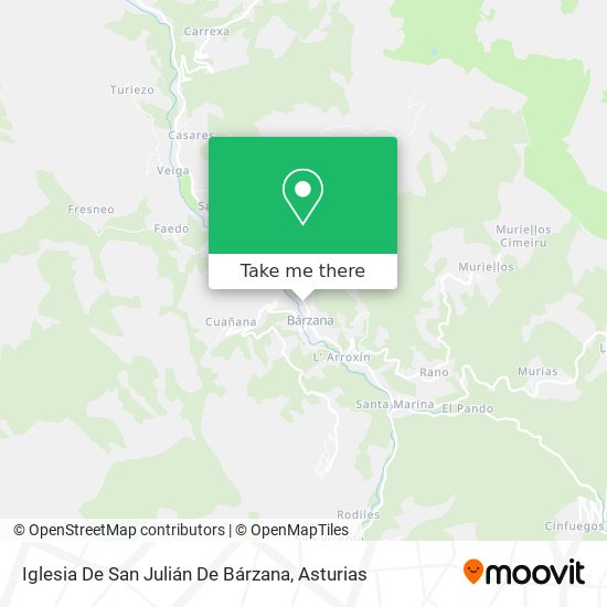 Iglesia De San Julián De Bárzana map