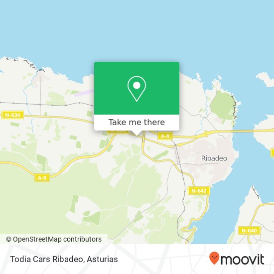 mapa Todia Cars Ribadeo