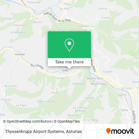 Thyssenkrupp Airport Systems map