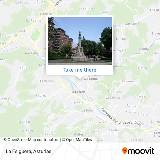 La Felguera map