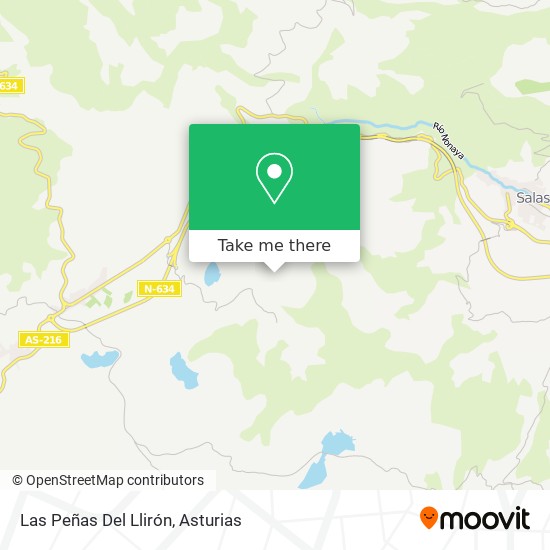 mapa Las Peñas Del Llirón