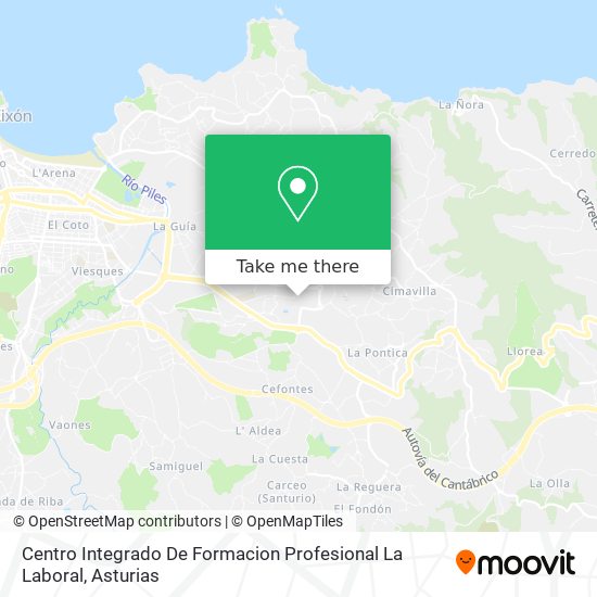 Centro Integrado De Formacion Profesional La Laboral map