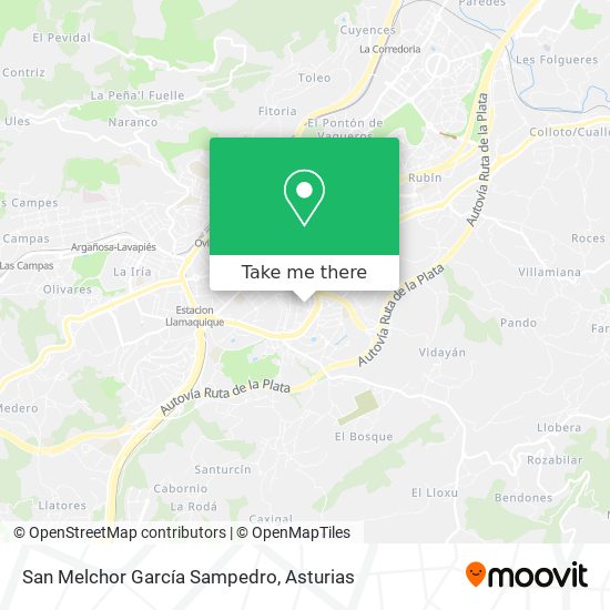 mapa San Melchor García Sampedro