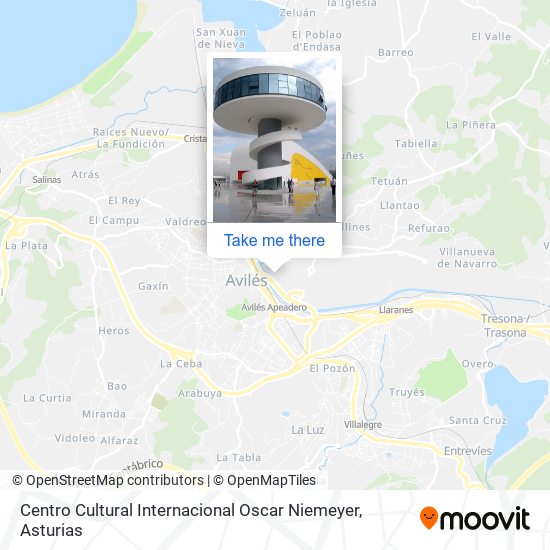 Centro Cultural Internacional Oscar Niemeyer map